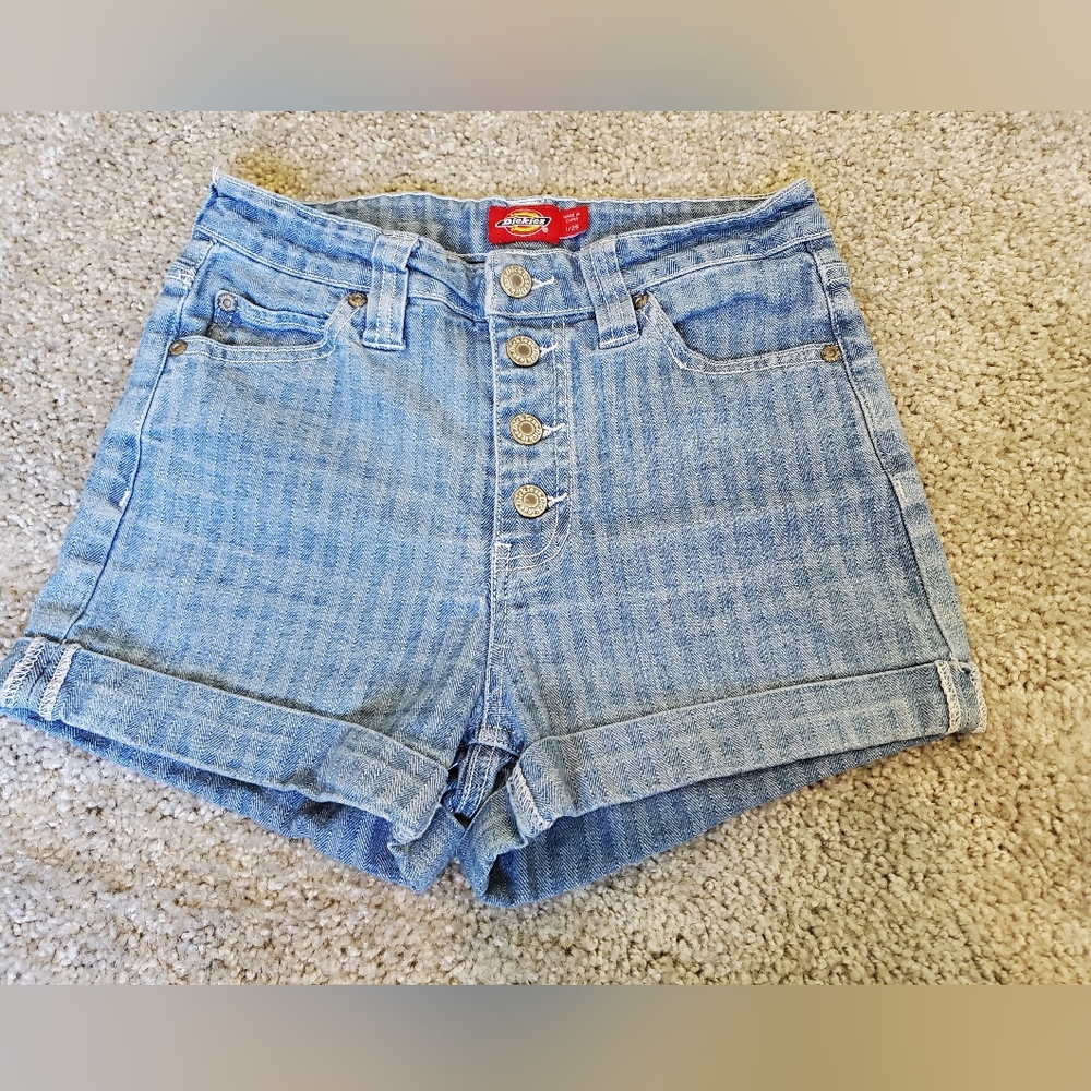 Dickies high rise striped shorts